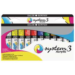 DALER-ROWNEY | System 3 acrylic paint set — 10 x 22 ml tubes
