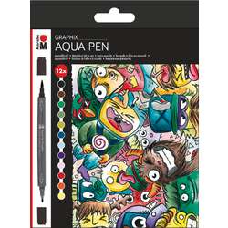 Marabu | GRAPHIX AQUA PEN sets — dual-ended pens
