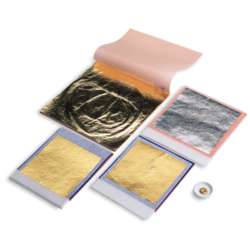NORIS | Genuine Orange Double Gold Leaf — 25 sheets