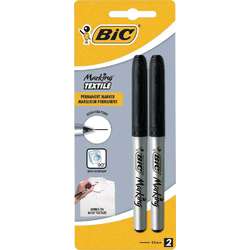 BiC® | Marking™ TEXTILE Permanent Markers — pack of 2