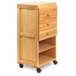 CALLELA storage trolley — wooden