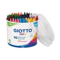 GIOTTO CERA Wax Crayons — school set of 96