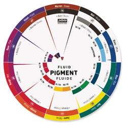 pébéo | FLUID PIGMENT colour wheel — for opacity & blends