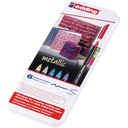 edding® | 1200 Metallic Fibre pen set — 6 pens
