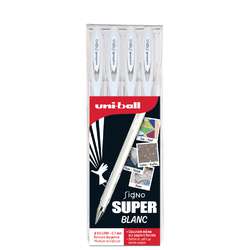 uni-ball | Signo SUPER White Rollerball pens — set of 4