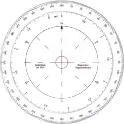 MINERVA | Trigonometric Protractor — transparent plastic