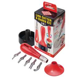 ESSDEE | 3-in-1 Lino Cutter & Baren Kit — 8 piece set