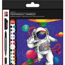Marabu | GRAPHIX Permanent Marker set  — Hero of Galaxy