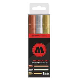 MOLOTOW™ | METALLIC SET PERMANENT PAINT Markers — 3 markers