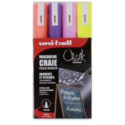 uni-ball | Chalk marker set PWE5M — 4 fluorescent  markers