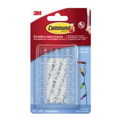 3M | Command™ Transparent Déco Clips — pack of 20