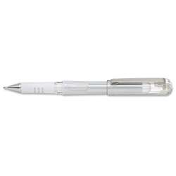 Pentel | Hybrid Gel Grip DX Rollerball pen — metallic white