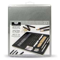 Royal & Langnickel® | essentials™ Charcoal Sketching Art Set  2711 — 24 items