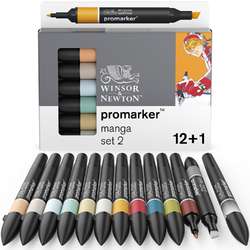 WINSOR & NEWTON™ | promarker™ Manga sets — 12 pens