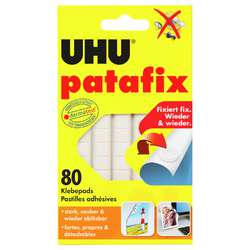 UHU® | patafix white Adhesive Pads — packs of 80