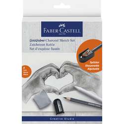 FABER-CASTELL | Goldfaber Charcoal Drawing set — 8 pieces