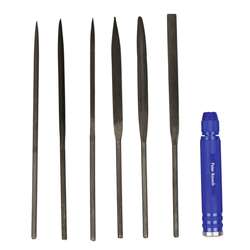PEBARO | Needle File set — with aluminium handle