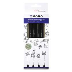 Tombow | MONO drawing pen Fineliner sets — 4 pens