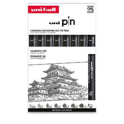 uni-ball | uni pIn FINE LINE pen sets — 8 black pens