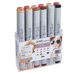 COPIC® | sketch marker set — 12 portrait markers