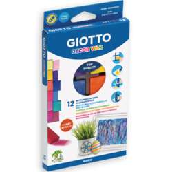 GIOTTO | DECOR WAX set — 12 beeswax colouring blocks