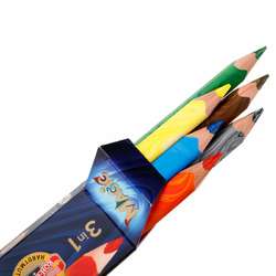 KOH-I-NOOR | MAGIC 3 in 1 Jumbo Coloured Pencil pack — 6 pencils