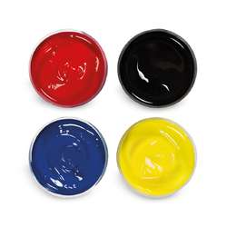 Speedball® | Screenprinting Fabric Ink set — 4 x 118 ml (4 fl. ozs) pots