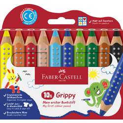 FABER-CASTELL | Grippy Coloured pencils — 10 pencil set