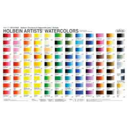 HOLBEIN | HWC ARTISTS' WATERCOLOUR™ — colour chart