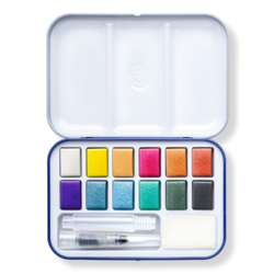 STAEDTLER® | Watercolour Travel box — 12 metallic paint pans