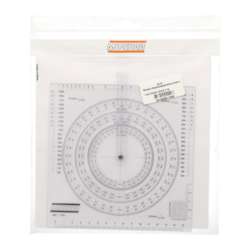 MINERVA | Geometric Template N° 19 — transparent orange plastic