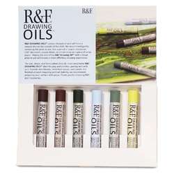 R&F® | HANDMADE PAINTS® DRAWING OILS™ — 6 x 12 ml sets