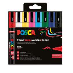 uni | POSCA Paint BRUSH Markers PC-5BR — sets