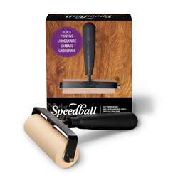 Speedball® | Deluxe Soft Rubber Ink Roller — black