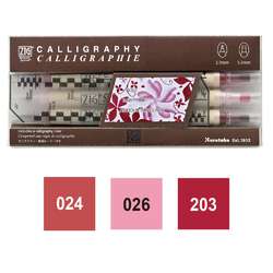 Kuretake | ZIG® MEMORY SYSTEM™ Calligraphy Marker — sets of 3 + ruler
