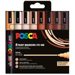uni | POSCA Portrait Colour set — 8 x PC-5M markers