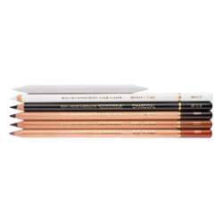 KOH-I-NOOR | Artist's Charcoal and Chalk Pencils — set of 6