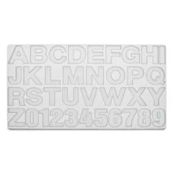 GLOREX | Silicone Mould Letters and Numbers — 36 individual moulds
