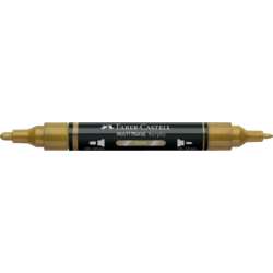 FABER-CASTELL | MULTIMARK MIRROR marker ○ double-ended — 550 Gold