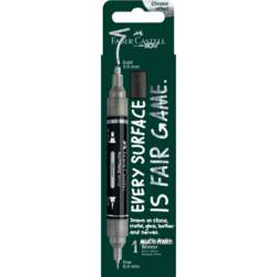 FABER-CASTELL | MULTIMARK MIRROR marker ○ double-ended — 551 Chrome