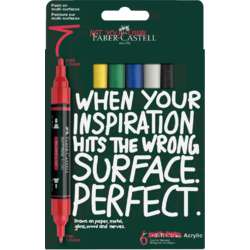 FABER-CASTELL | MULTIMARK ACRYLIC marker ○ double-ended — Basic set