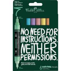 FABER-CASTELL | MULTIMARK ACRYLIC marker ○ double-ended — Pastel set