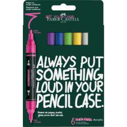 FABER-CASTELL | MULTIMARK ACRYLIC marker ○ double-ended — Vibrant set