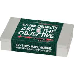 FABER-CASTELL | MULTIMARK ACRYLIC marker ○ double-ended — 16-pack 'Home'
