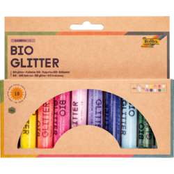 folia® | BIO GLITTER RAINBOW large set — 10 x 7 g tubes