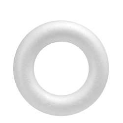 GLOREX | Polystyrene Half-Rings — flat backs