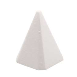 GLOREX | Polystyrene Pyramid —  white