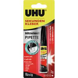 UHU® | 'SEKUNDEN KLEBER' Superglue — with fine dosing tip