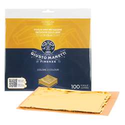 GIUSTO MANETTI | Imitation Gold Leaf sheets — 16 cm x 16 cm