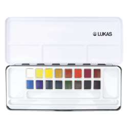 LUKAS | STUDIO Watercolour set — 16 half pans